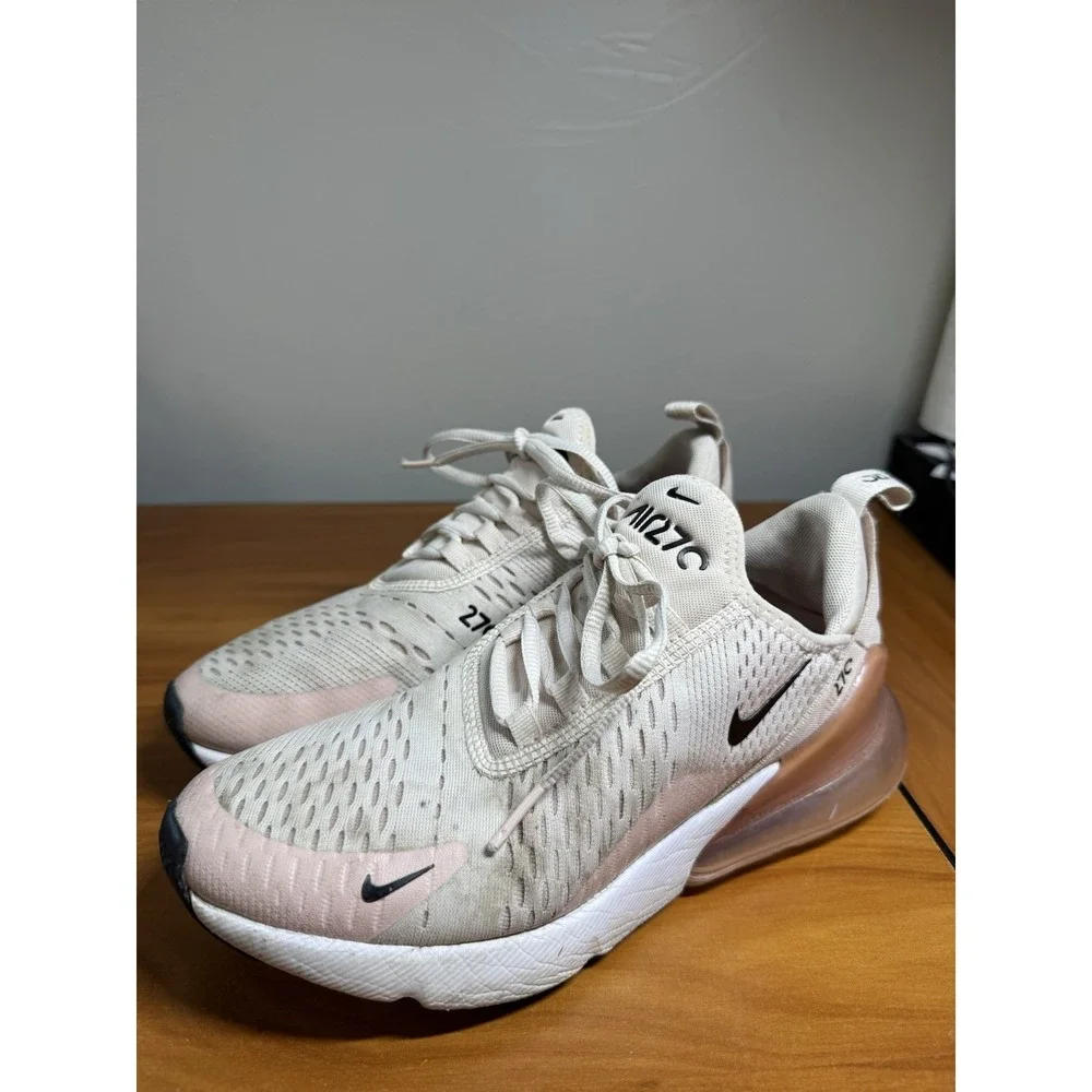 Nike Air Max 270 AH6789-604 Light Soft Pink Low Top Mesh Sneaker Women's 7